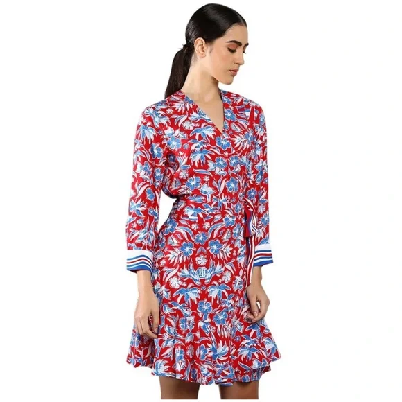 Tommy Hilfiger | Dresses | Tommy Hilfiger Wrap Dress Red And Blue Tropical Floral Long Sleeve Dress 2 | Poshmark Tommy Hilfiger | Dresses | Tommy Hilfiger Wrap Dress Red And Blue Tropical Floral Long Sleeve Dress 2 | Poshmark